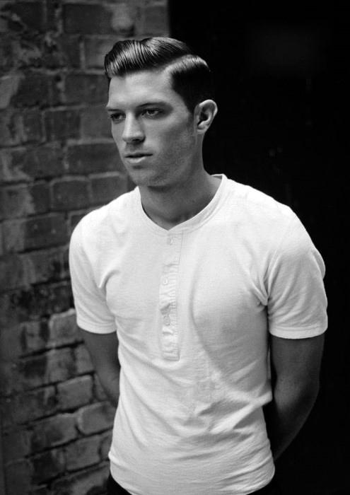 Side Part Mens Classic Old School Hair