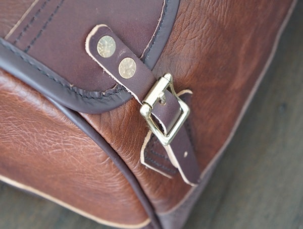 Side Straps Duluth Pack Bison Leather Sportsman Duffel For Men