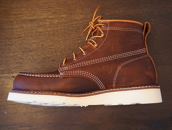 Side View Carolina 6 Inch Wedge Sole Work Boots