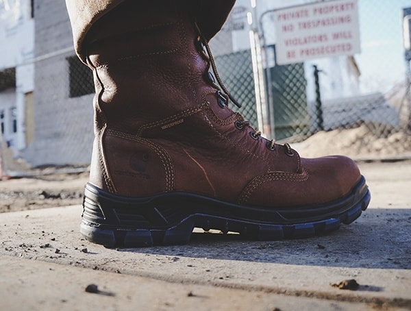 Side View Review Carhartt Made In The Usa 8 Inch Composite Toe Work Boots For Men