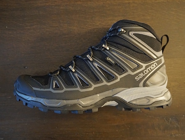 Side View Salomon Mens X Ultra Mid 2 Spikes Gtx