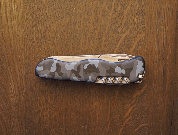 Side View Victorinox Skipper Navy Camouflage Pocket Knife