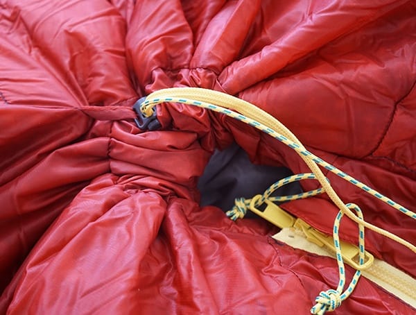 Sierra Designs Nitro 800 20 Degree Sleeping Bag Hood Pull Cord