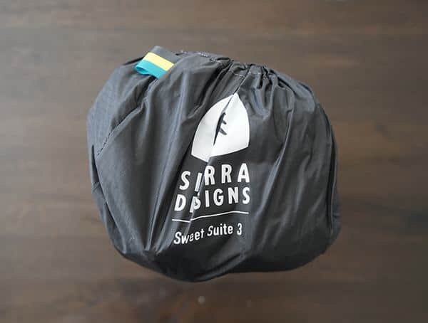 Sierra Designs Sweet Suite 3 Tent Burrito Bag Top View