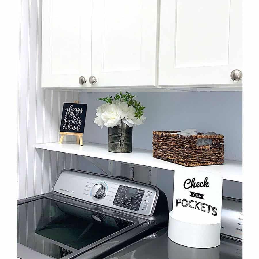 small modern laundry wall shelves 