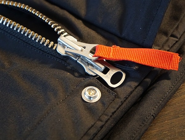 Silver Zipper Center Chest Main Mens Black Topo Designs Mountain Jacket