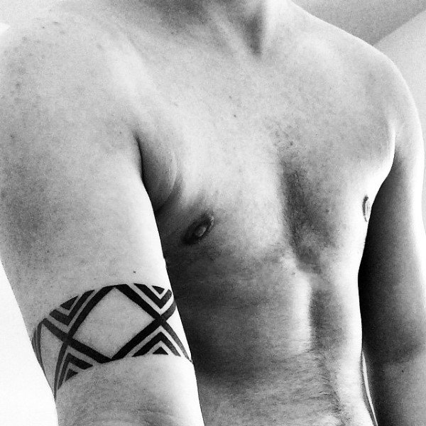 Simple Armband Tattoos For Males