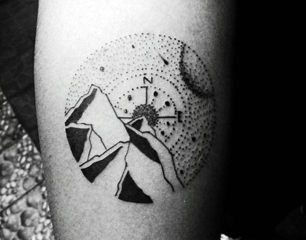 Simple Compass Tattoo Ideas For Men