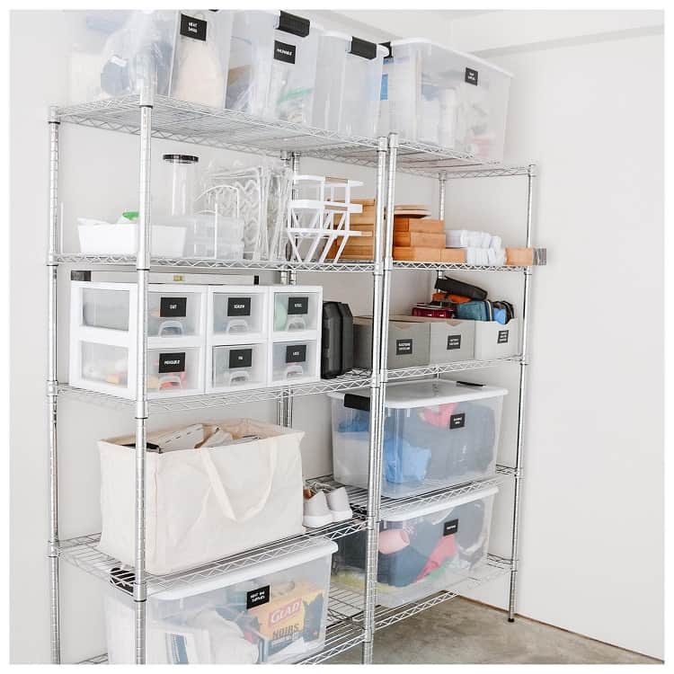 simple corner metal garage storage shelves 