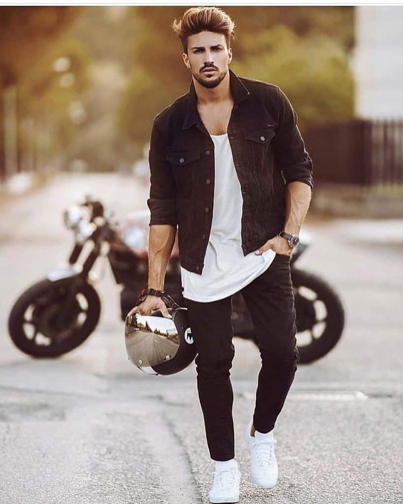 Simple Fit Denim Mens Style