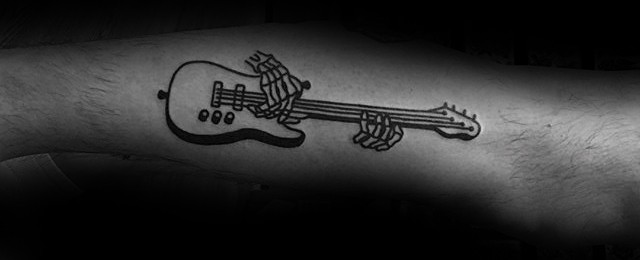 Simple Music Tattoos For Men
