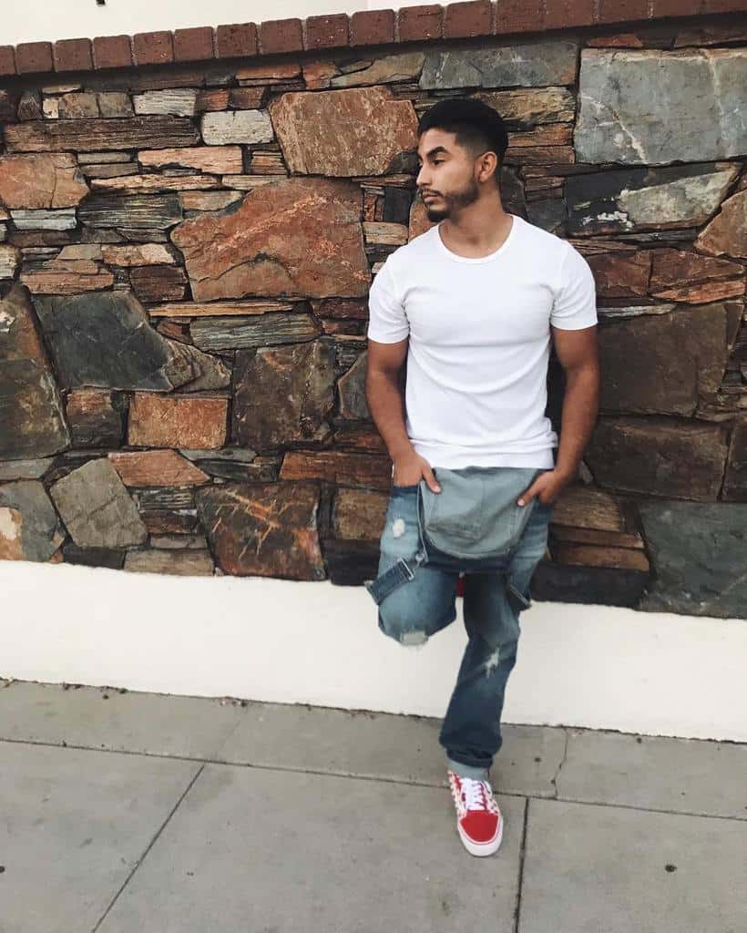 Simple White Shirt Mens Overall