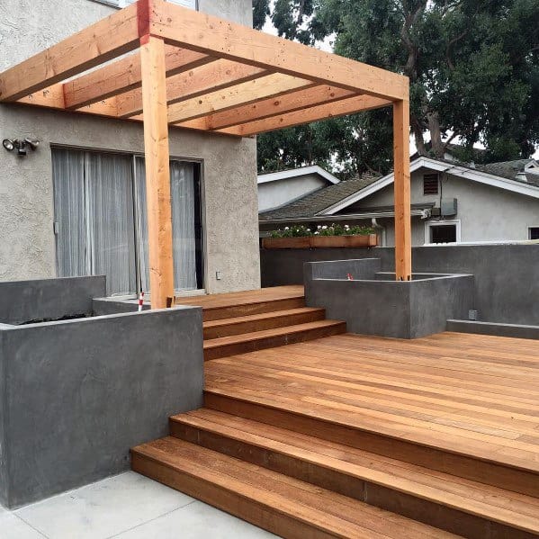 wood pergola