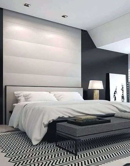 black and white modern bedroom ideas