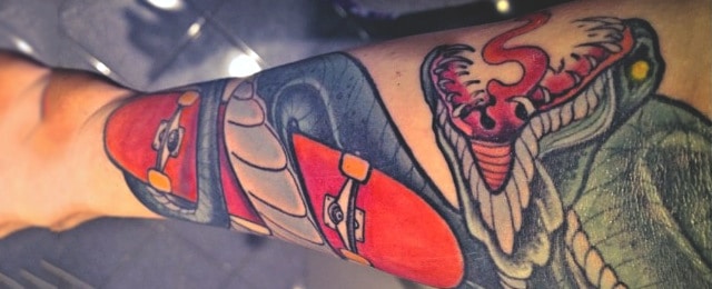 Skateboard Tattoos For Men