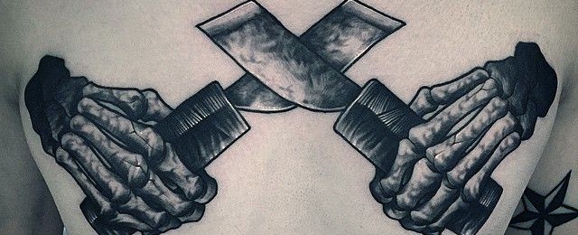 Skeleton Hand Tattoo Designs For Men