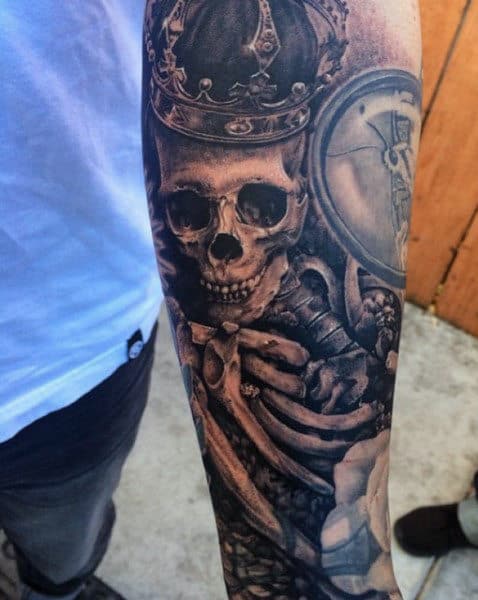 Skeleton Key Tattoos For Men