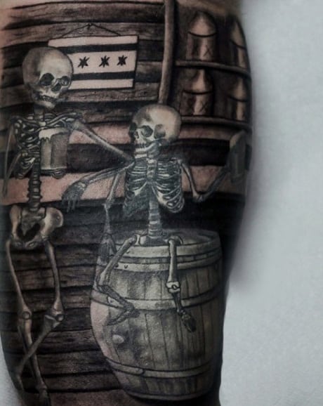Skeleton Tattoo for Men