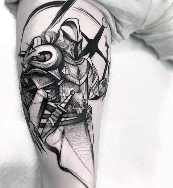 Sketch Tattoo On Men