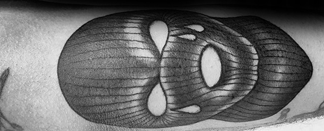 Ski Mask Tattoo Designs For Men