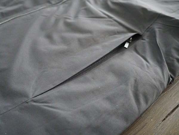 Ski Parka Black Diamond Mission Down Pocket Side Closed