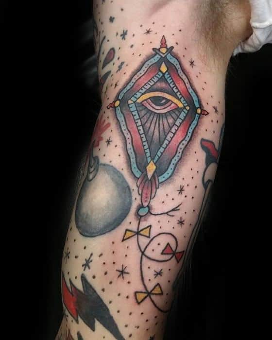 Skite Kite Male Tattoo Ideas