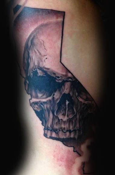 Skull California Male Tattoo Ideas