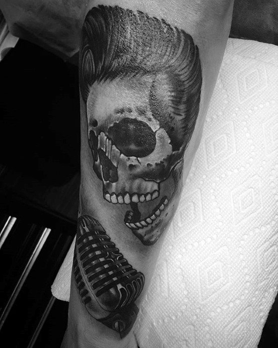 Skull Elvis Presley Guys Tattoo Ideas