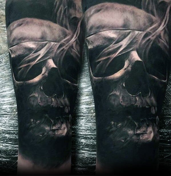 Skull Male Tattoo With Greatest Design