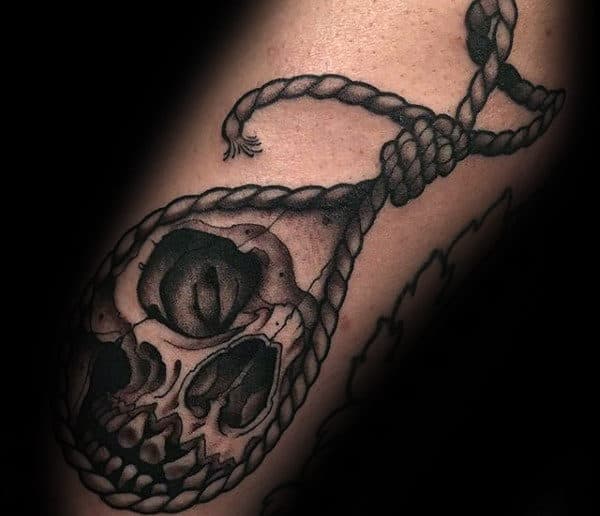 Skull Noose Guys Rope Ar Tattoos