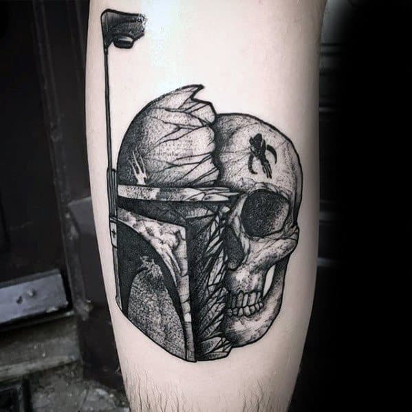 Skull Robot Leg Incredible Tattoos For Gentlemen