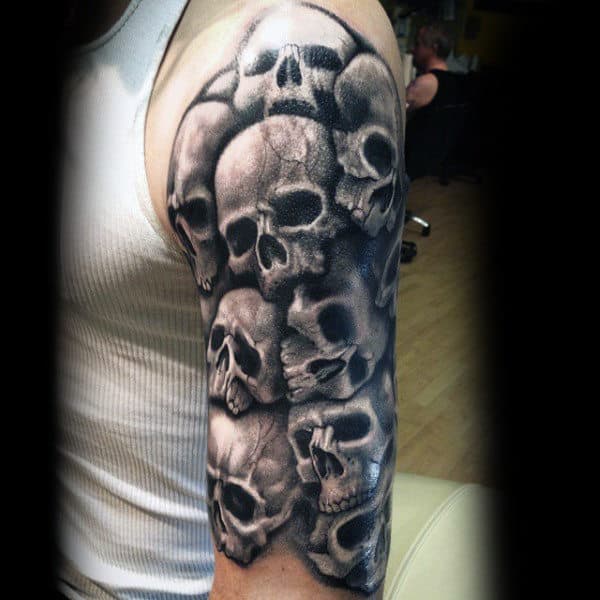 Skull Tattoo Sleeve Male Ideas