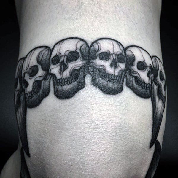 Skulls Armband Male Tattoos Designs