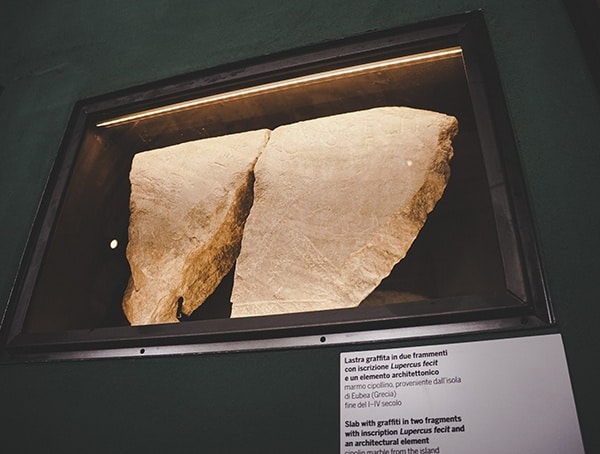 Slab With Graffiti Colosseum