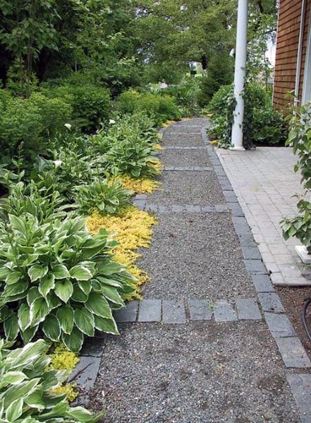 stamped concrete path