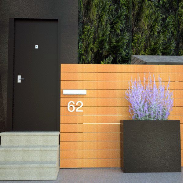 fence with plant box