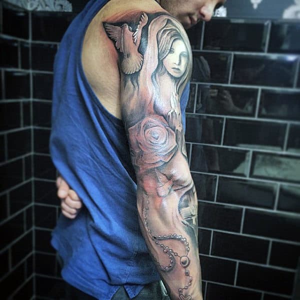 Sleeve Christian Tattoos Ideas For Men