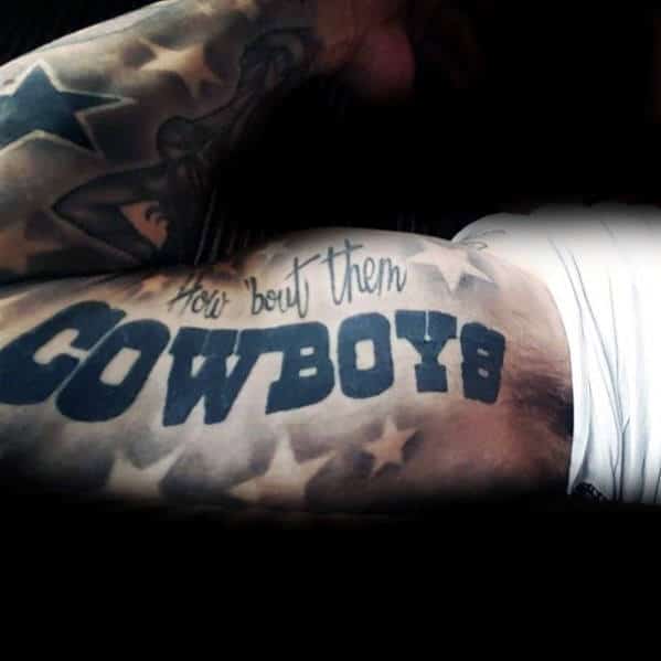 Sleeve Dallas Cowboys Quote Mens Tattoo