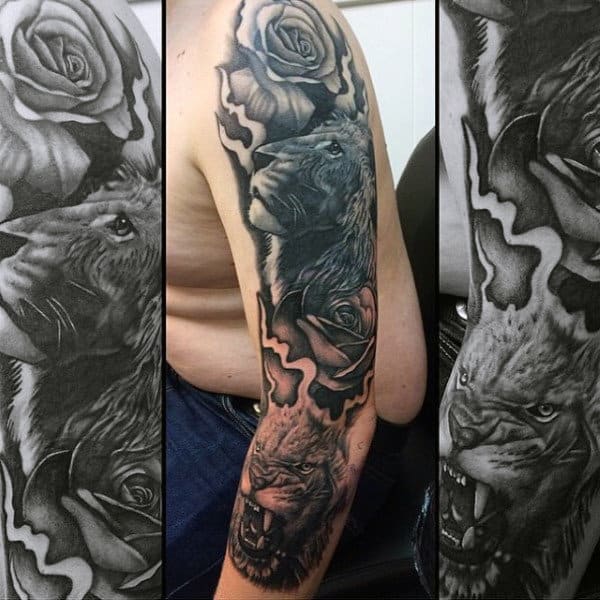 Sleeve Lion Tattoo Ideas For Men