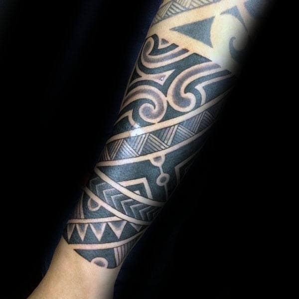 Sleeve Male Tattoo Tribal Designs Arm