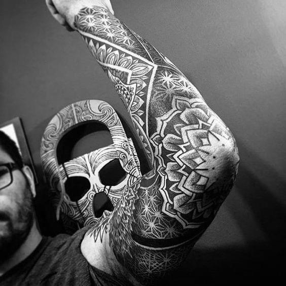 Sleeve Mandala Male Tattoo Designs