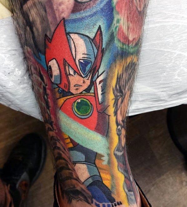 Sleeve Mens Megaman Tattoo Ideas