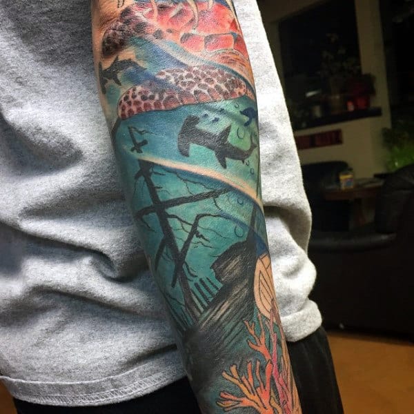 Sleeve Mens Water Sleeve Tattoo