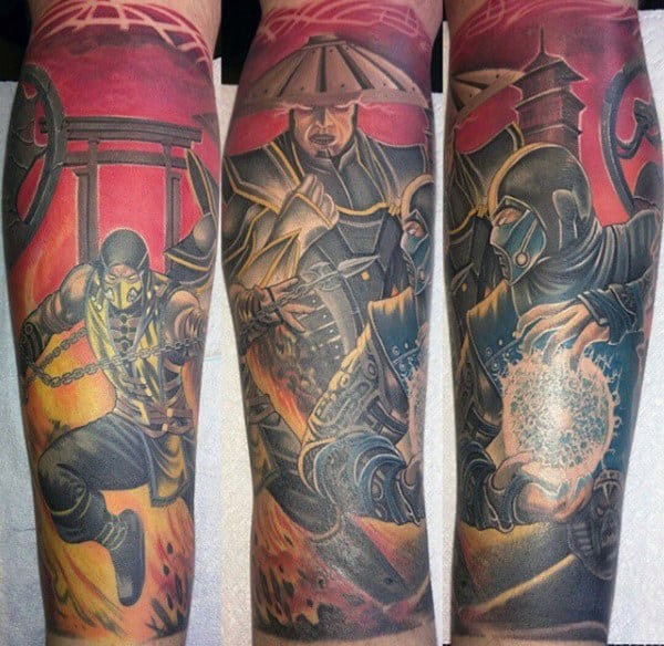 Sleeve Mortal Kombat Tattoo For Guys