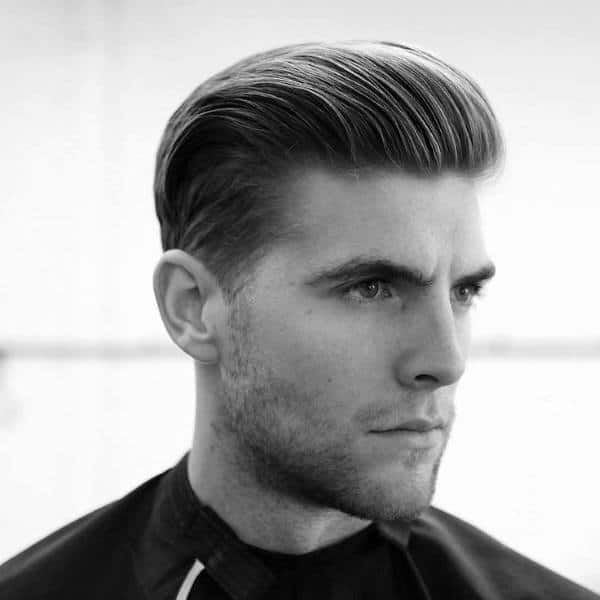 Slicked Back Debonair Classic Mens Hairstyles
