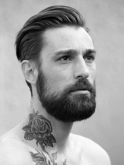 Slicked Back Mens Short Trendy Haircut Ideas