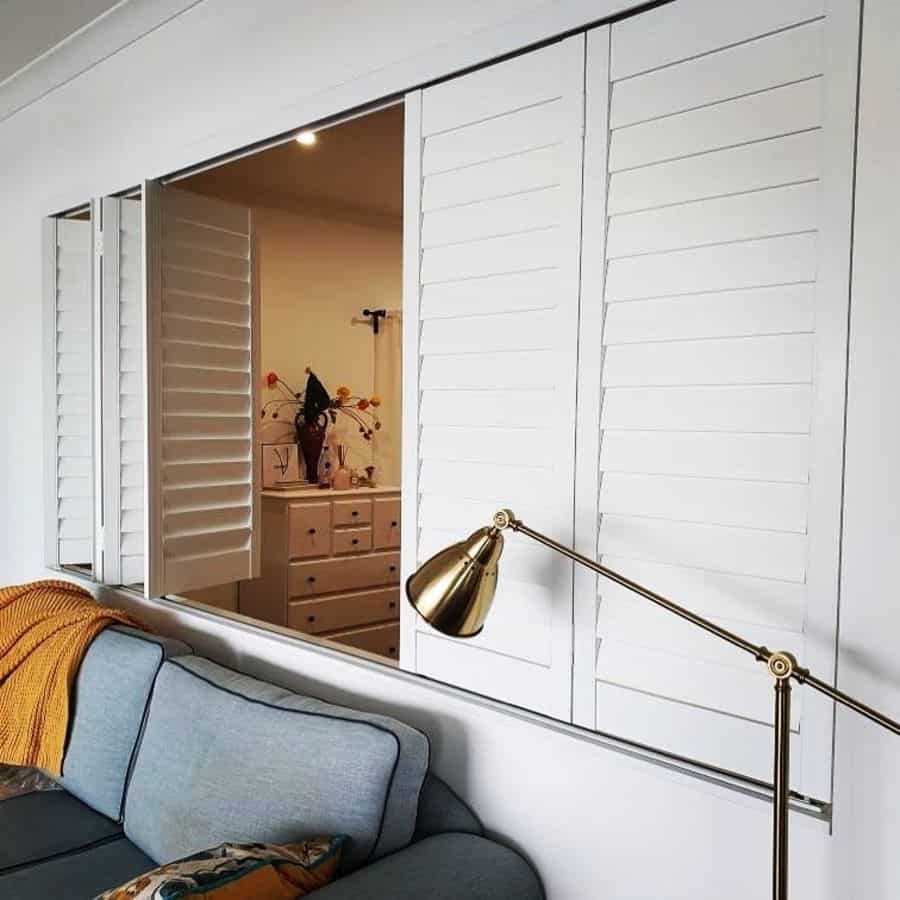 sliding window shutter barn style divider