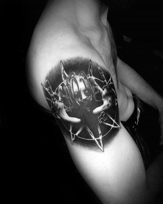 Slipknot Male Tattoos On Arm