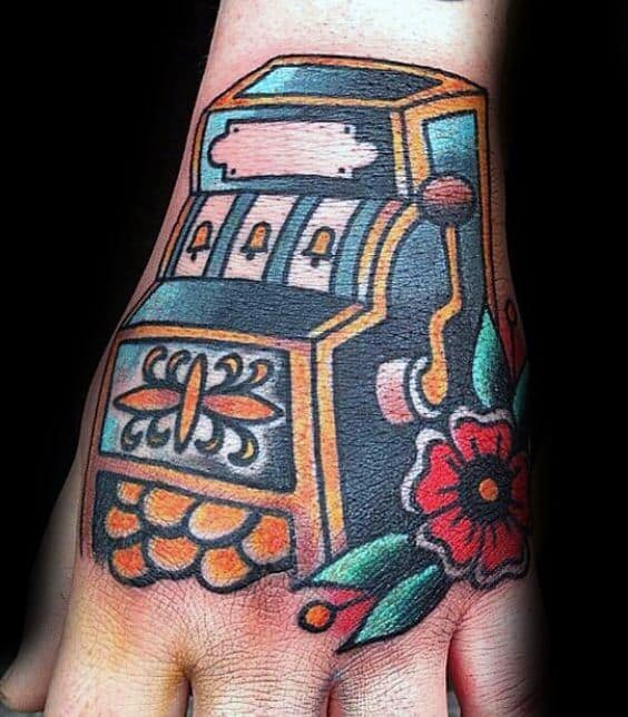 Slot Machine Guys Tattoo Ideas On Hand