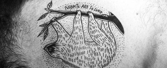 Sloth Tattoo Designs For Men